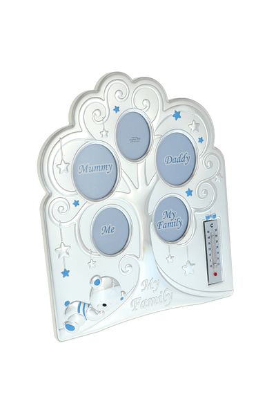 GiftExpress Rama foto muzicala pomisor 5 poze albastru 29cm