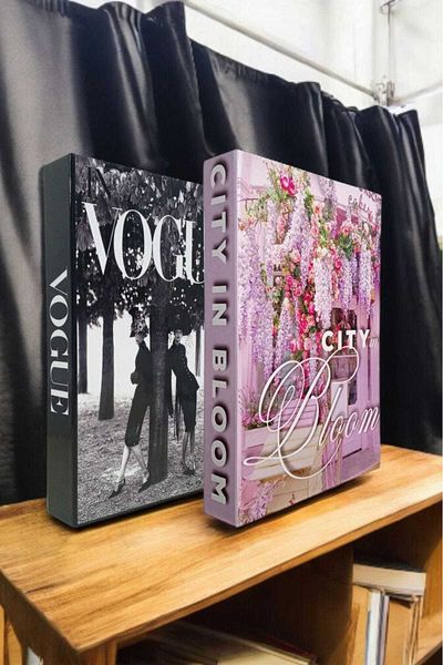 BayCazip Decorative Book Look Box Set of 2 Decorative Book Looking Box