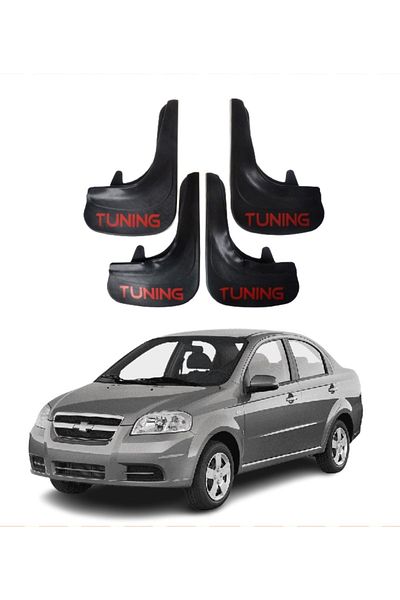 SONİKON LİNE Chevrolet Aveo Sedan 2005-2011 Compatible Tuning Written 4-Piece Dust Cover Mudguard Mudguard Modified
