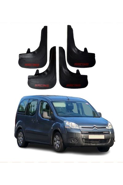SONİKON LİNE Citroen Berlingo 2008-2018 Compatible Racing Written 4-Piece Dust Cover Mudguard Mudguard Modified