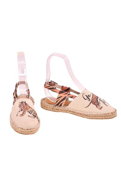 Streetfly Espadrille cu talpă din răchită realizată manual