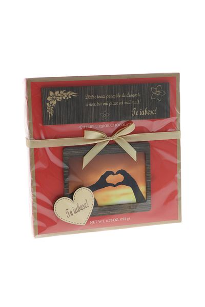 GiftExpress Personalized chocolate with photo and message I love you