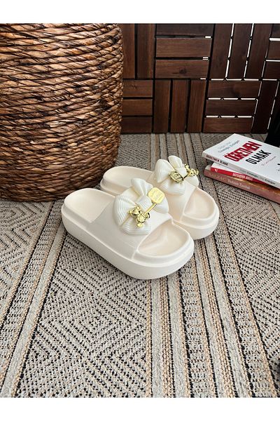 Behtah Kundura High Thick Soled Yeezy Slide Slippers Garden Beach Pool Sea Summer Daily Slippers