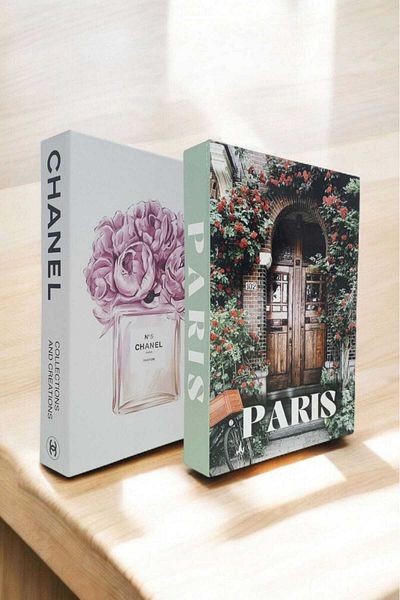 BayCazip Decorative Book Look Box Set of 2 Decorative Book Looking Box