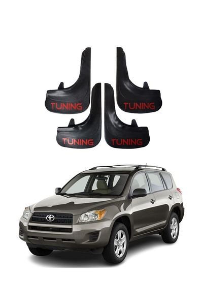 SONİKON LİNE Toyota Rav 4 Tuning Written 4-Piece Dust Cover Mudguard Mudguard Compatible with All Cases Modified