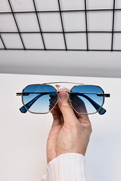 LOOKUP NEW 53 Ekartman Metal Polygonal Angular Women's Unisex Men's Uv400 Protection Sunglasses