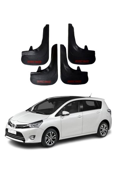 SONİKON LİNE Toyota Verso 2010-2017 Compatible Racing Written 4-Piece Dust Cover Mudguard Mudguard Modified