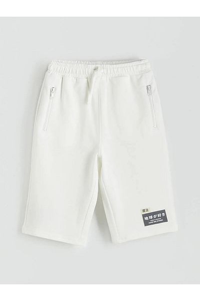 LC Waikiki Lcw Kids Ecru Elastic Waist Boy Shorts