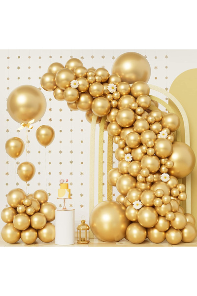 Choice3 بالونات ذهبية أخرى، 148 قطعة، بالونات خضراء بأحجام مختلفة، بالونات خض...