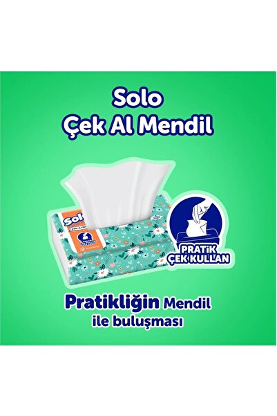 Solo Çek Al Mendil Desenli 150 Li x 2 Paket