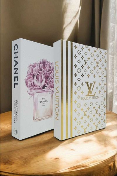 BayCazip Decorative Book Look Box Set of 2 Decorative Book Looking Box