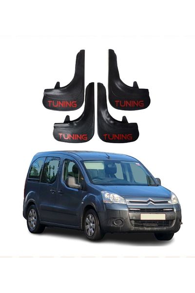 SONİKON LİNE Citroen Berlingo 2008-2018 Compatible Tuning Written 4-Piece Dust Cover Mudguard Mudguard Modified
