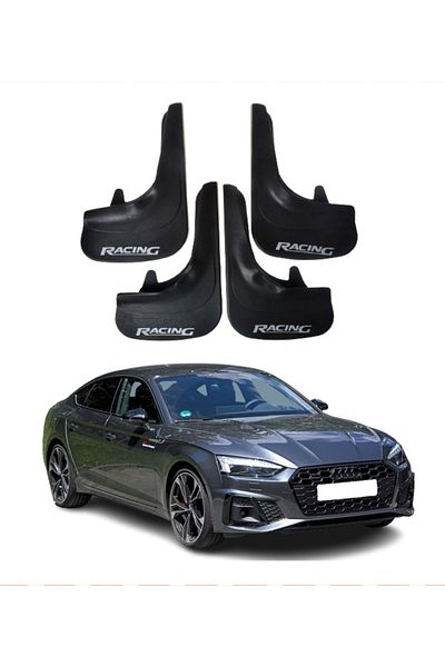 SONİKON LİNE Audi A5 Compatible Racing Written 4-Piece Dust Cover Mudguard Mudguard Modified