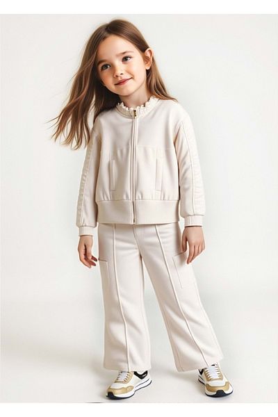 MAYORAL Girl's Tracksuit Cream