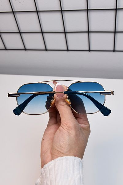 LOOKUP NEW 53 Ekartman Metal Polygonal Angular Women's Unisex Men's Uv400 Protection Sunglasses