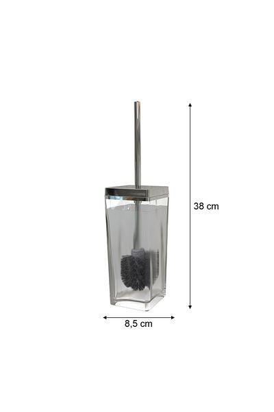 Prima Nova Transparent-Chrome Biga WC Brush