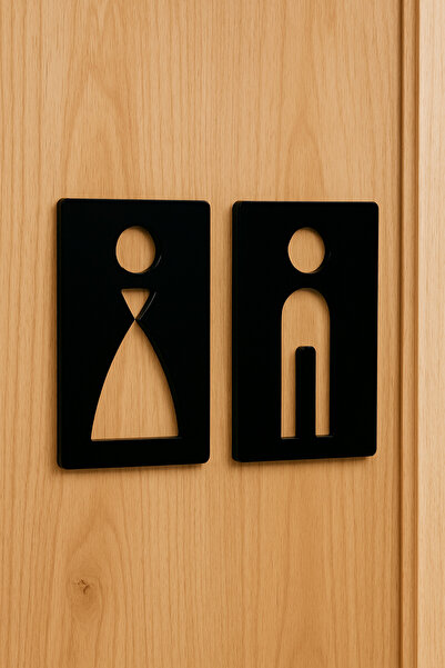 EGESTA لافتة تحويل المرحاض 10×15 سم عدد 2 قطعة