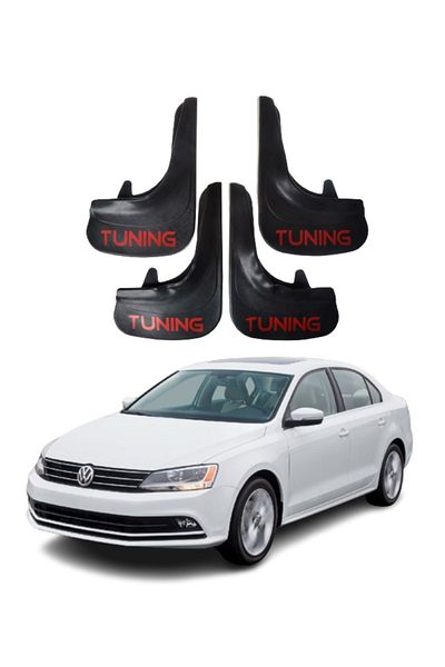 SONİKON LİNE Volkswagen Jetta Compatible Tuning Written 4-Piece Dust Cover Mudguard Mudguard Modified