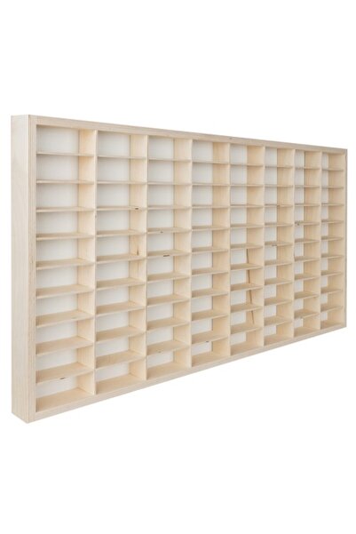 zola Raft organizator din lemn, Zola®, colectionarii de masini, 80 compartimente, 78x40x4.5 cm