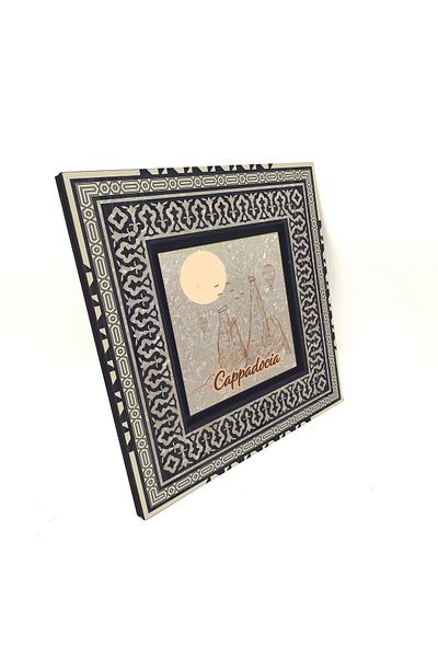 Sadrazam Cappadocia Visual Printed Mdf Table (20 X 20 Krt-162 Trksdf)