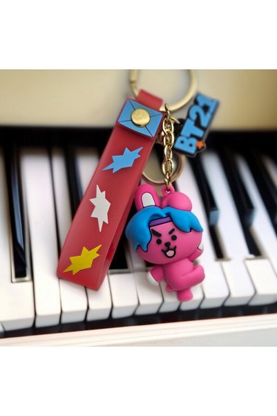 Meyra Accessories Bt21 Figured Luxury Keychain Bag Accessory Plush Toy Colorful Gift 1Pc