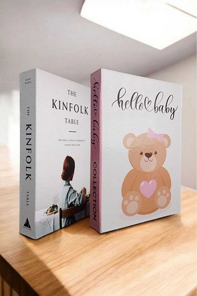 BayCazip Decorative Book Look Box Set of 2 Decorative Book Looking Box
