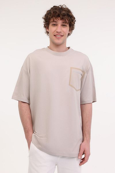 lumberjack Ml Star 11Otd1-26 5Fx Stone Color Men's Short Sleeve T-Shirt