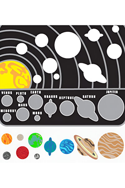 KEMX Gezegen Bulmaca Puzzle Eğitici Yapboz Çocuk Gelişimi Zeka Gelişimi