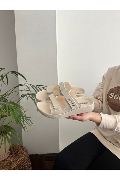 Behtah Kundura Velcro Adjustable Anatomical Sole Street Out Slippers