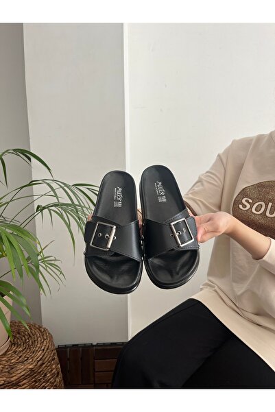 Behtah Kundura Анатомични ортопедични чехли за ежедневен ден с дебел ток и нехлъзгаща се подметка