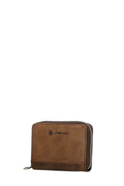 lumberjack Leather Czdn 5Fx Brown Men's Wallet with Zipper