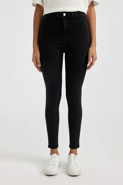 DeFacto Jegging Anthracite Women's Jean Pants B7498Ax/Nm36