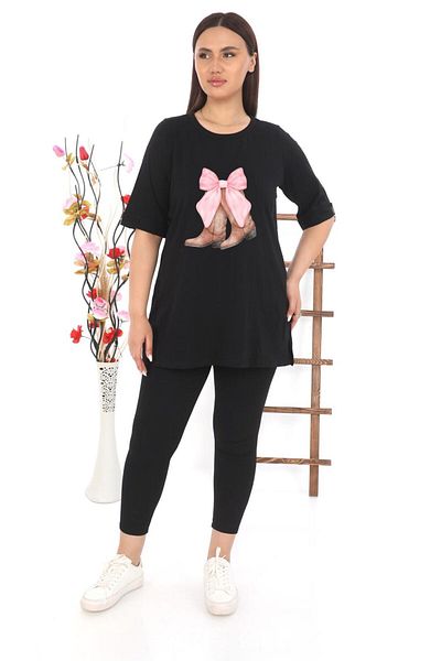MG 80 cm Cotton Viscose Bow Printed Tee