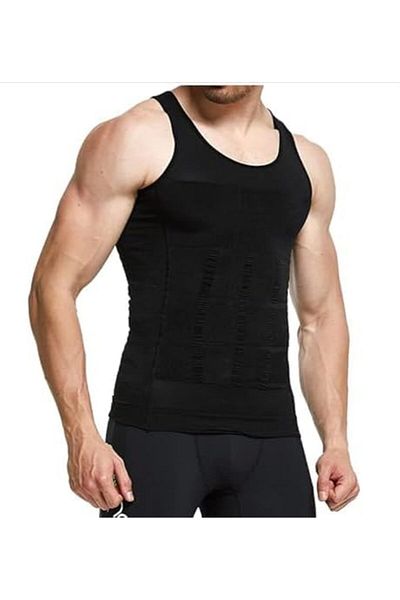 BUNCA Body Shaping and Slimming Vest for Men by Bunca (XXL, White)