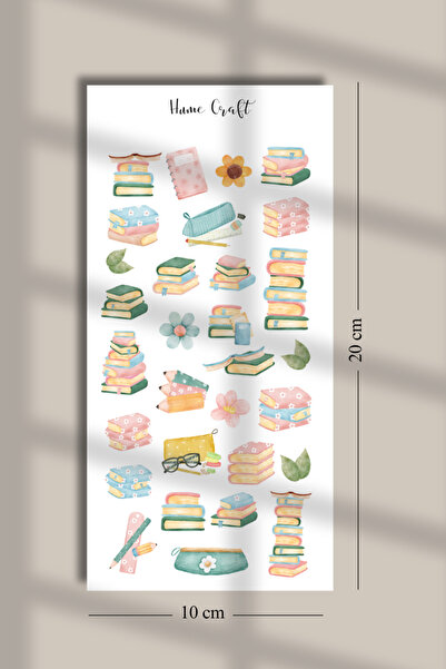 Hume Craft Soft Books Sticker Seti Bullet Journal Ajanda Için Uygun Set