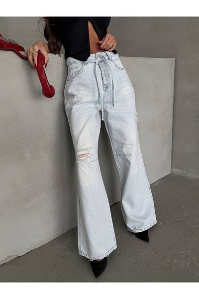 DENİKK TREND SPECIAL DESIGN ΠΛΑΤΗ ΠΟΔΙ PALAZZO JEAN ΤΕΝΙΝ ΠΑΝΤΕΛΟΝΙ ΛΕΠΤΟΜΕΡΕΙΑΣ