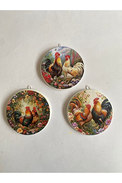 ZeyMin Art Mutfak Temalı 3lü Duvar Süsü