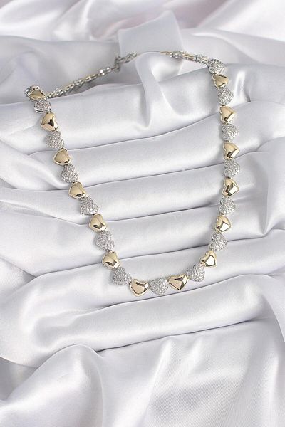 MODA Zircon Stone Heart Model Vip Exclusive Series Women's Necklace