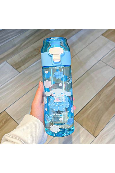 Choice 550ML cinnamoroll New Cute Sanrio Cinnamoroll Kuromi Water Cup Girls Plastic Cup High Temperature Re