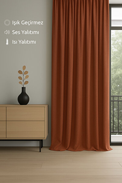 Monami Luxury Tile Elegance Light Proof Blackout Curtain