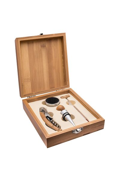 GiftExpress Bamboo Wine Accessories