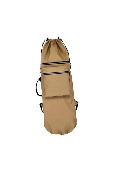 Choice Khaki Oxford Skateboard Backpack Bag with Handle Shoulder Bag Water Resistant Portable Longboard Car
