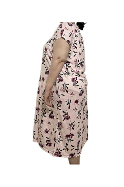 İpek Women's Short Sleeve Plus Size 100% Cotton Nightdress/Dress