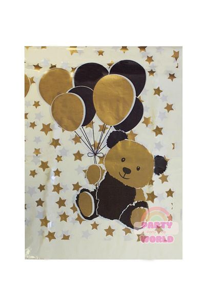 party world Teddy Bear Themed Plastic Tablecloth - 120x180 cm