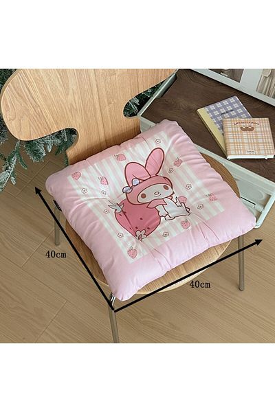 Choice 40x40cm my melody Cartoon Cute Sanrio Kuromi Cinnamoroll Cushion Office Chair Hip Cushion Dormitory