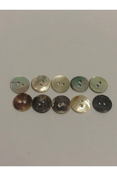BRAVE TEKSTİL ÜRÜNLERİ Real Original Button Small Size Button 18 Size Button - Pack of 10 Buttons