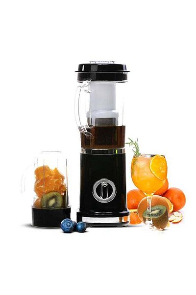 Geepas 6-In-1 Super Juicer And Blender 380W 380.0 W GSB44018UK Black/White