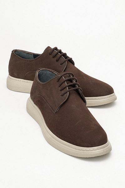 maximoda Genuine Nubuck Leather, Thick Sole, Inner Outer Leather Men's Shoes
