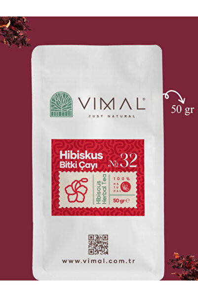 VIMAL Hibiskus Bitki Çayı 50 gr ( Saf, Doğal Ve Katkısız )