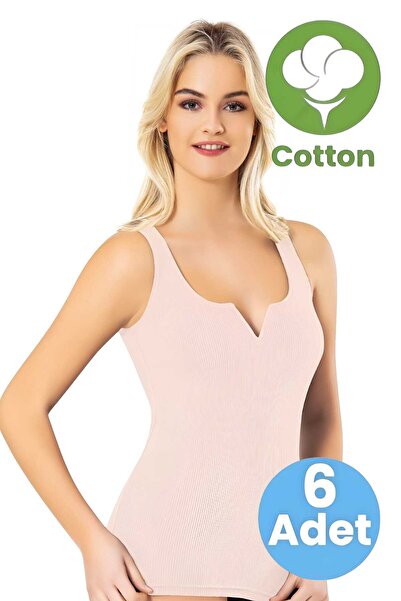 Tezzgelsin Жіночий 6-панельний майка з широкими бретелями, V-подібним вирізом...